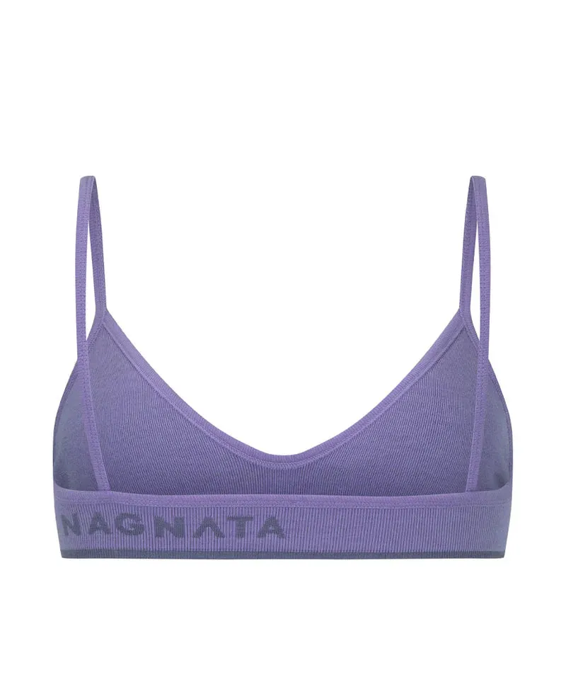 TRI WOOL BRALET - IRIS