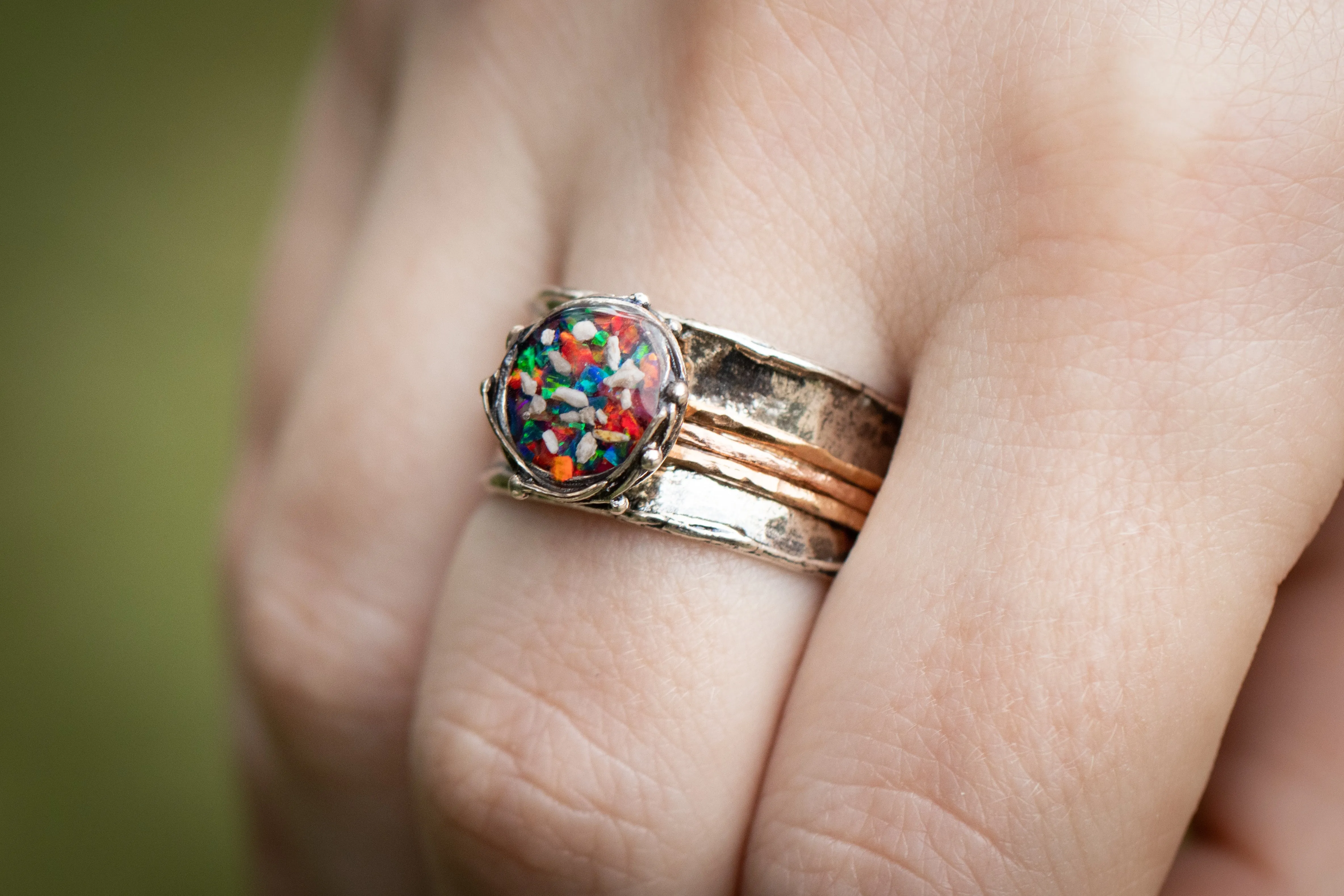 Two Tone Spin Ring
