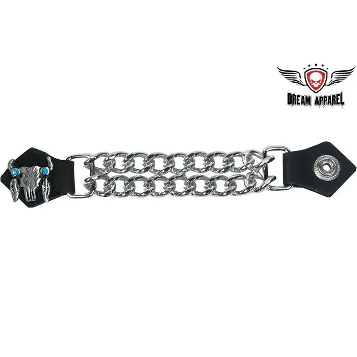 Vest Extender W/ Steer Skull Graphic