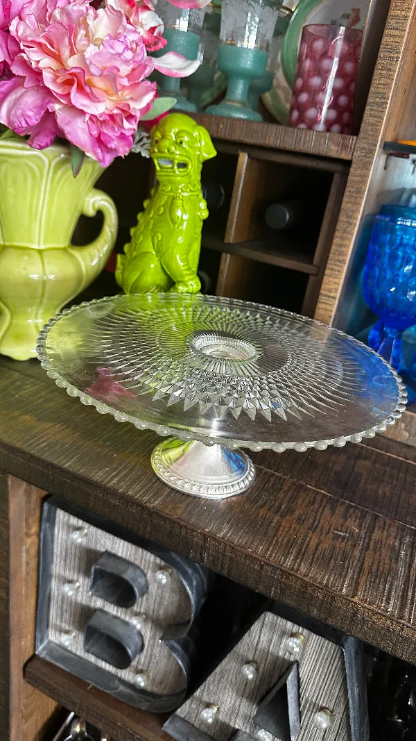 Vintage Duchin Cake Stand - Sterling Silver
