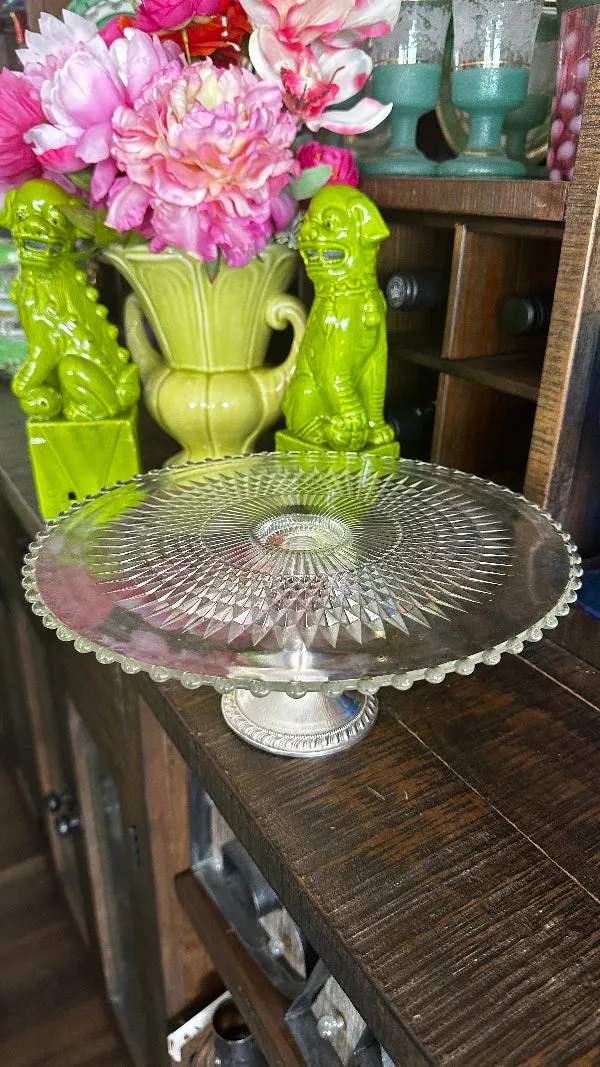 Vintage Duchin Cake Stand - Sterling Silver