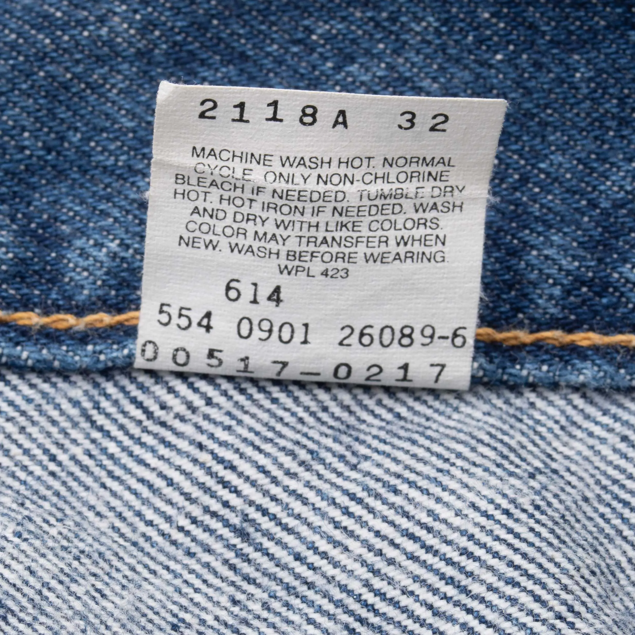 VINTAGE LEVIS 517 BOOTCUT BLUE JEANS INDIGO 1980S SIZE 38X33 MADE IN USA