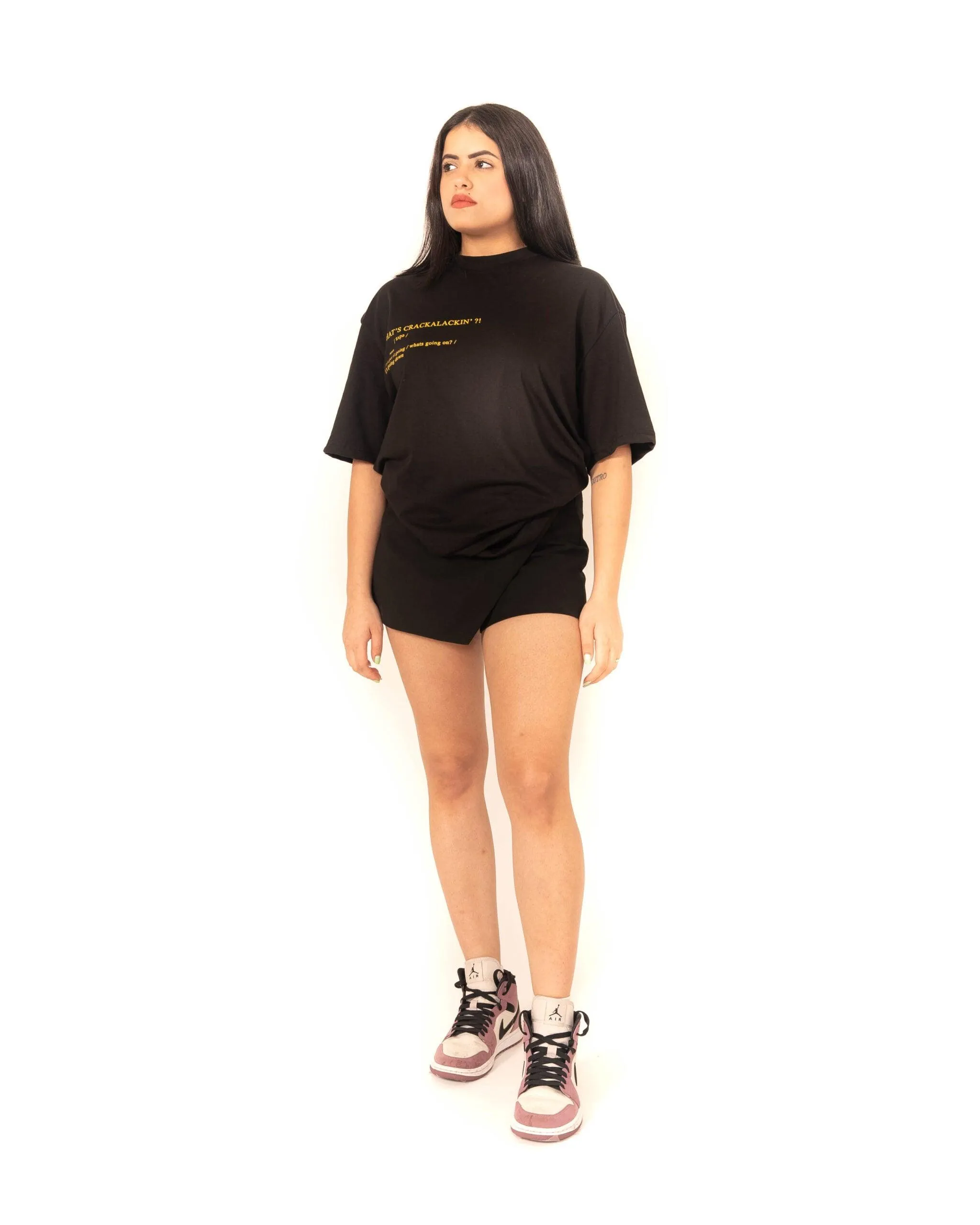What’s Crackalackin Drop Shoulder T-Shirt