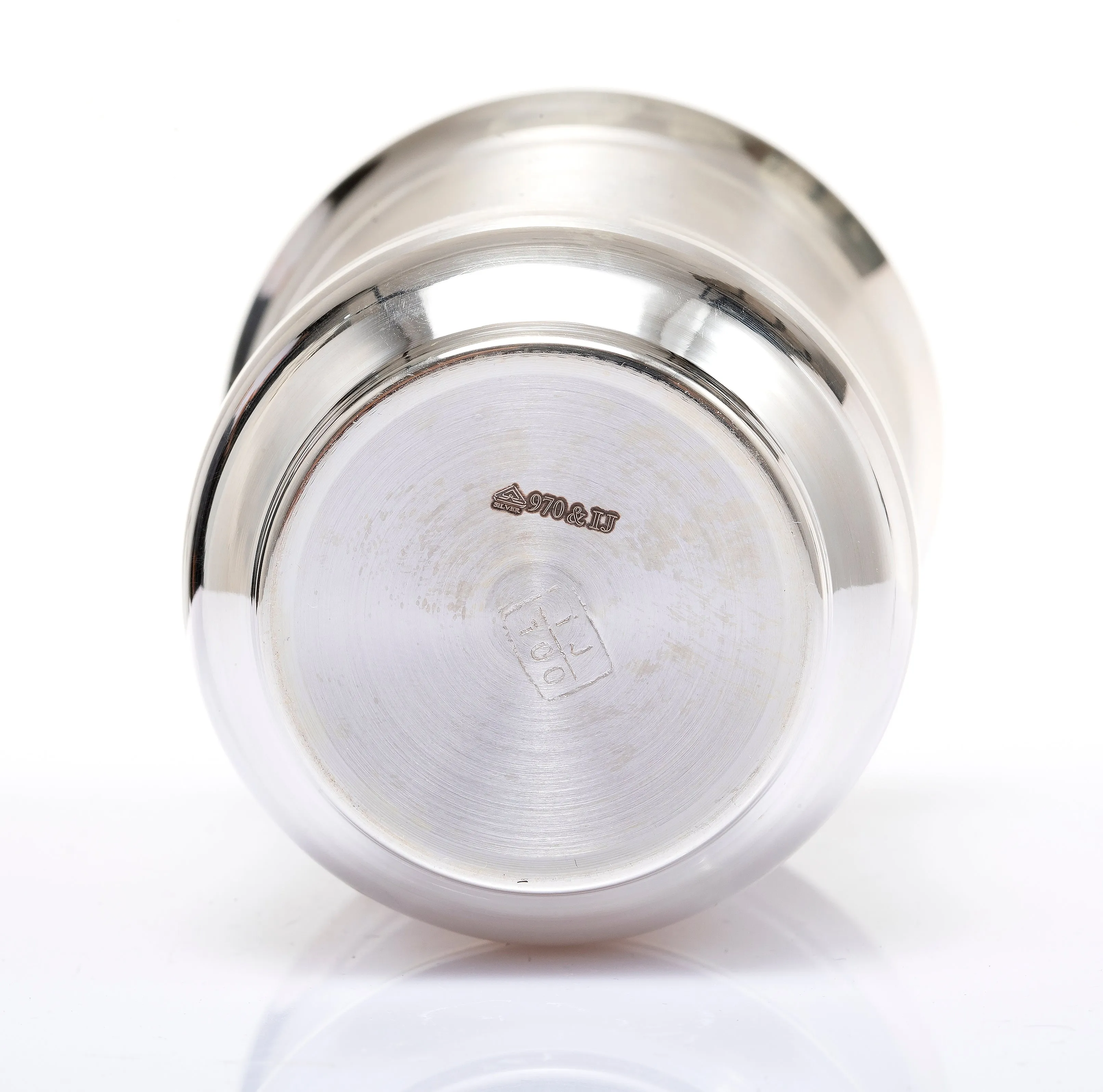Wide Mouth Silver Glass - IJSH019