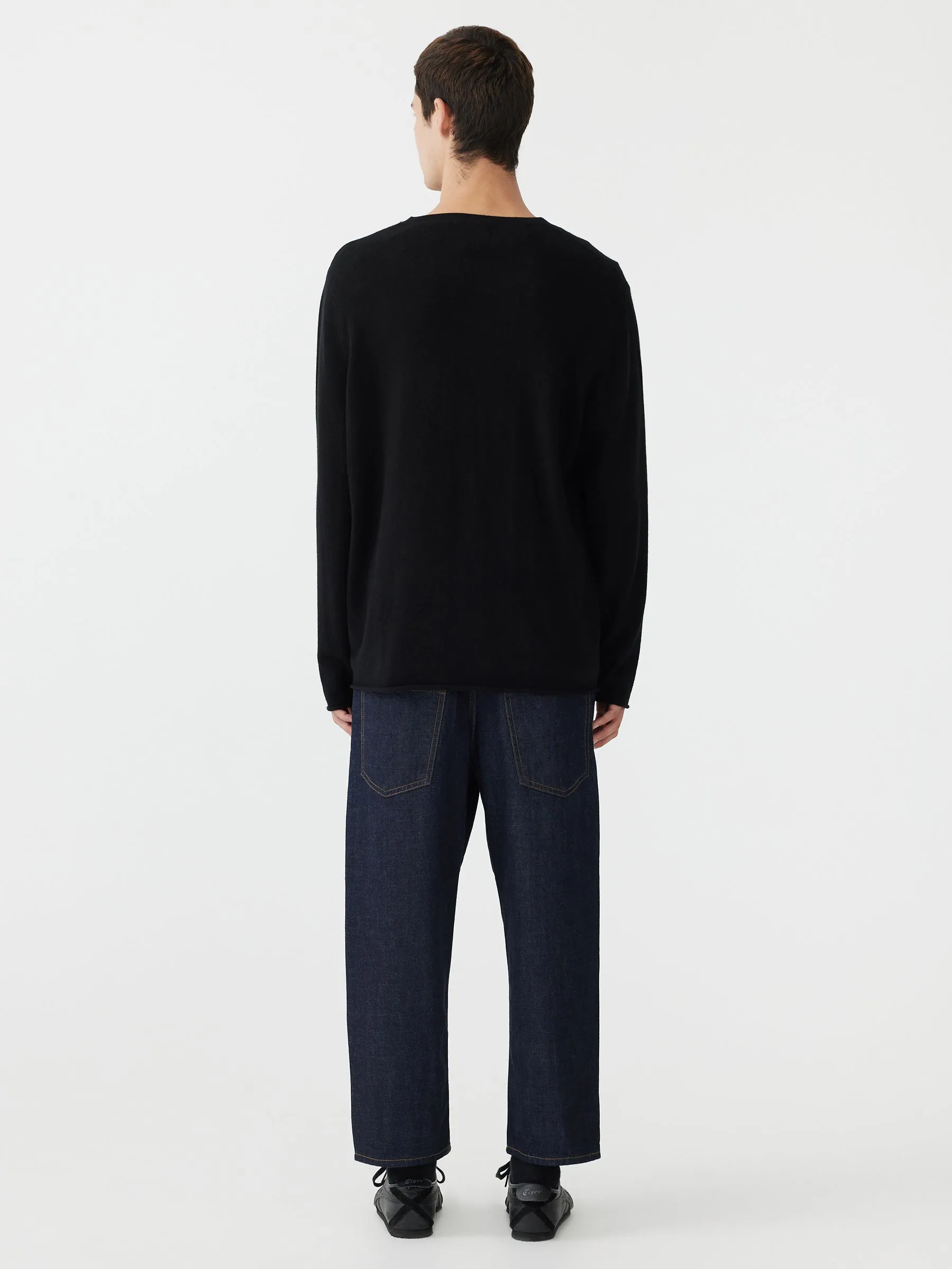 wool cashmere long sleeve knit