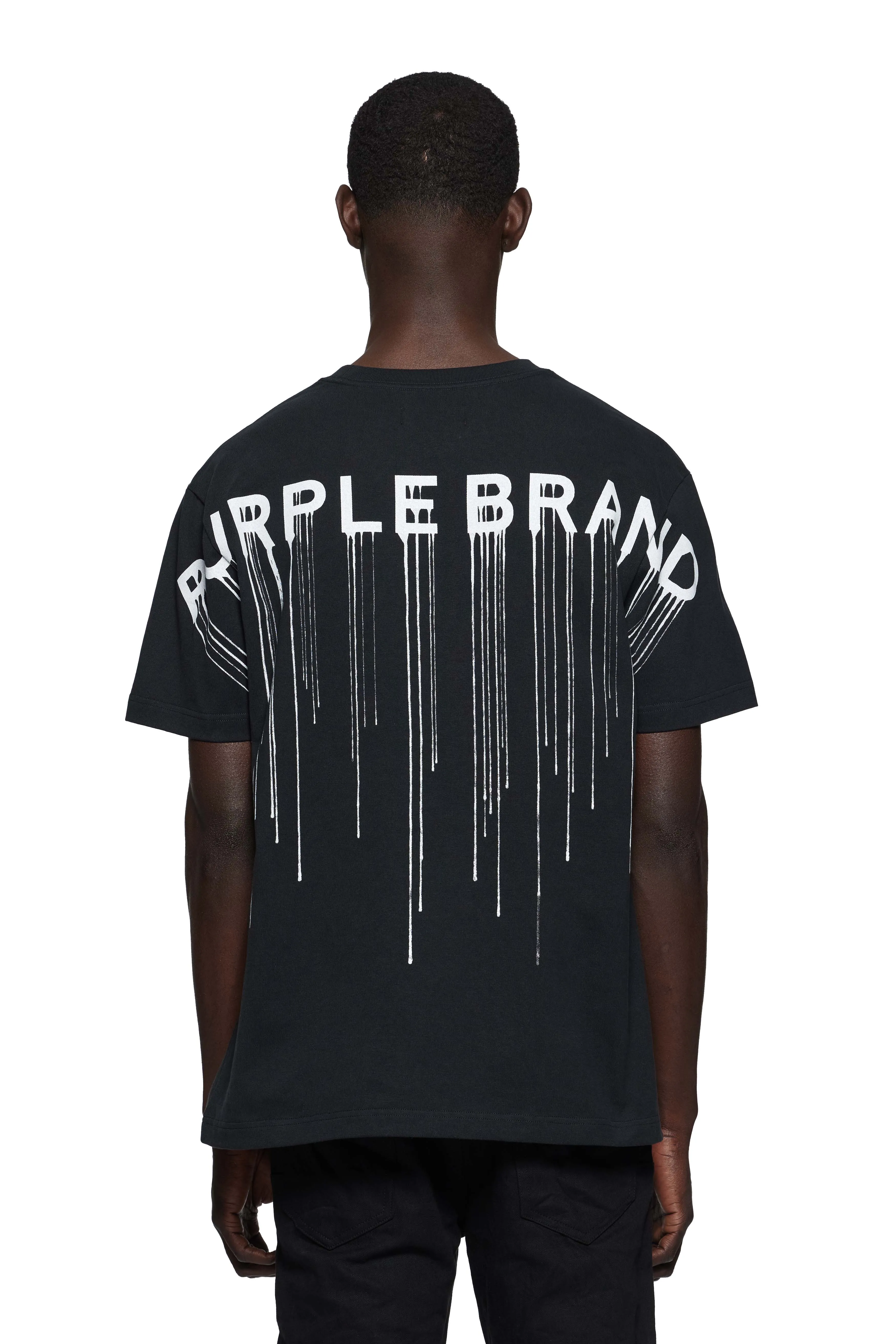 Wordmark Drip Tee (Black) - P117-HBWD125