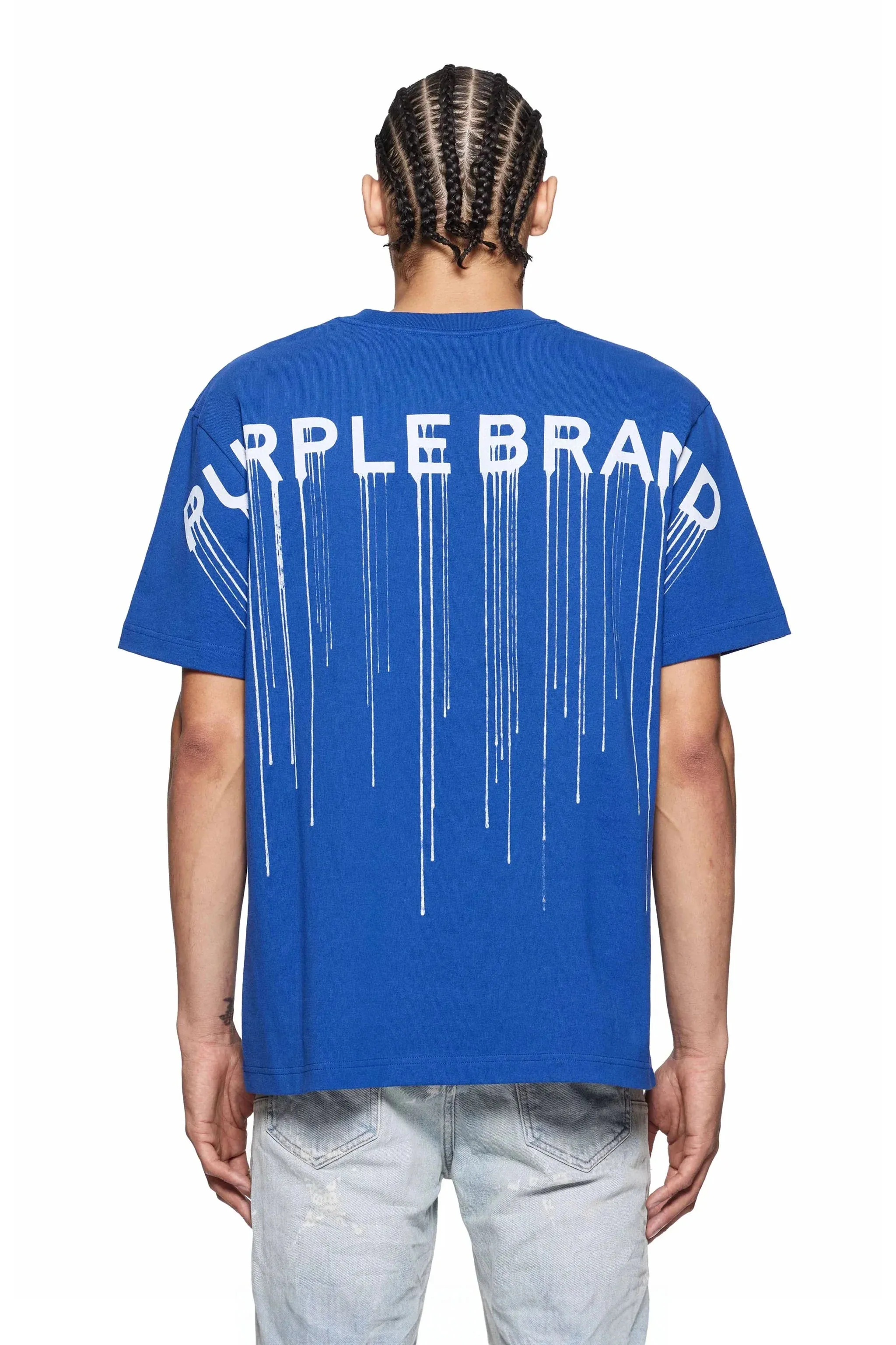 Wordmark Drip Tee (Blue) - P117-HMWD125