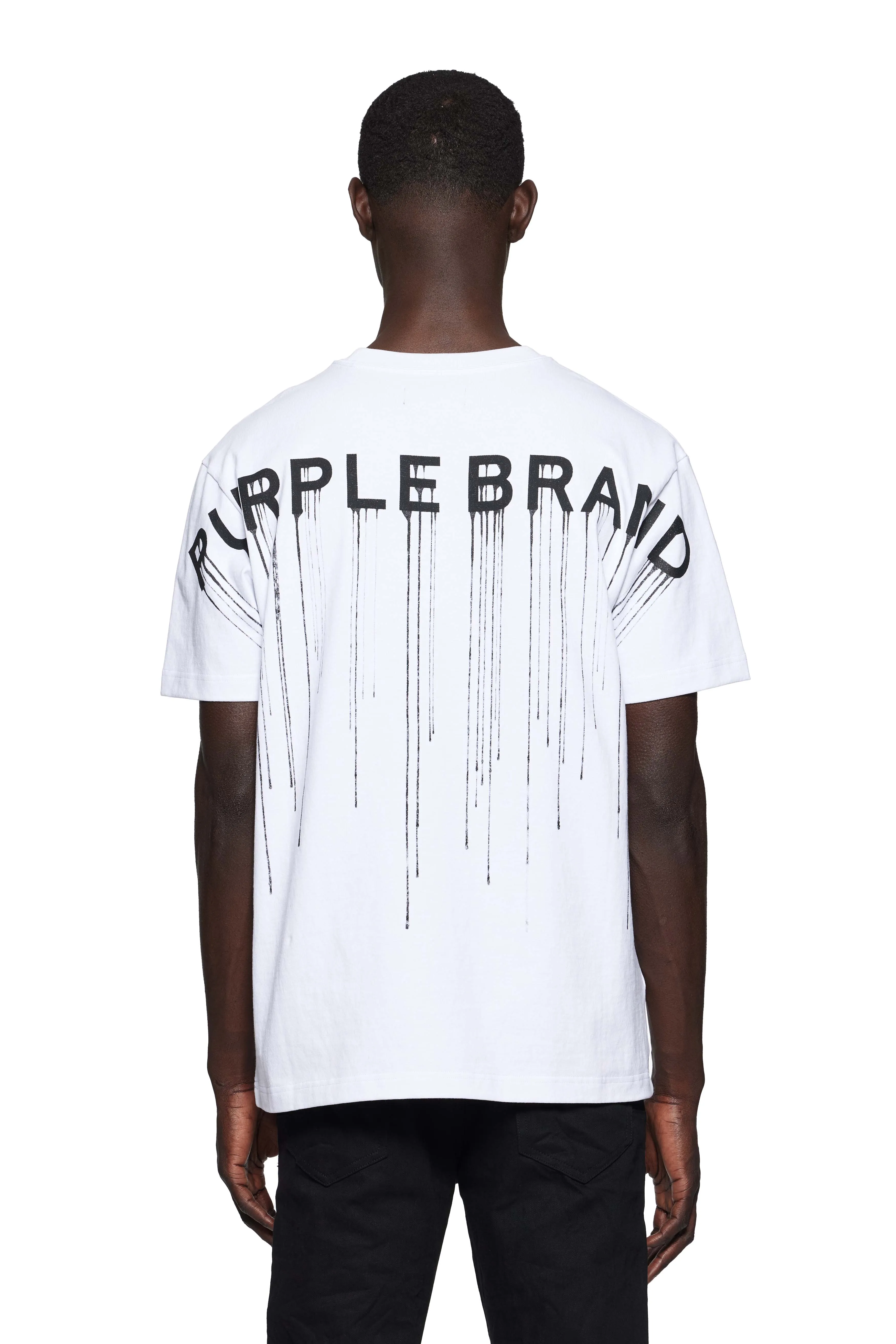 Wordmark Drip Tee (White) - P117-HWWD125