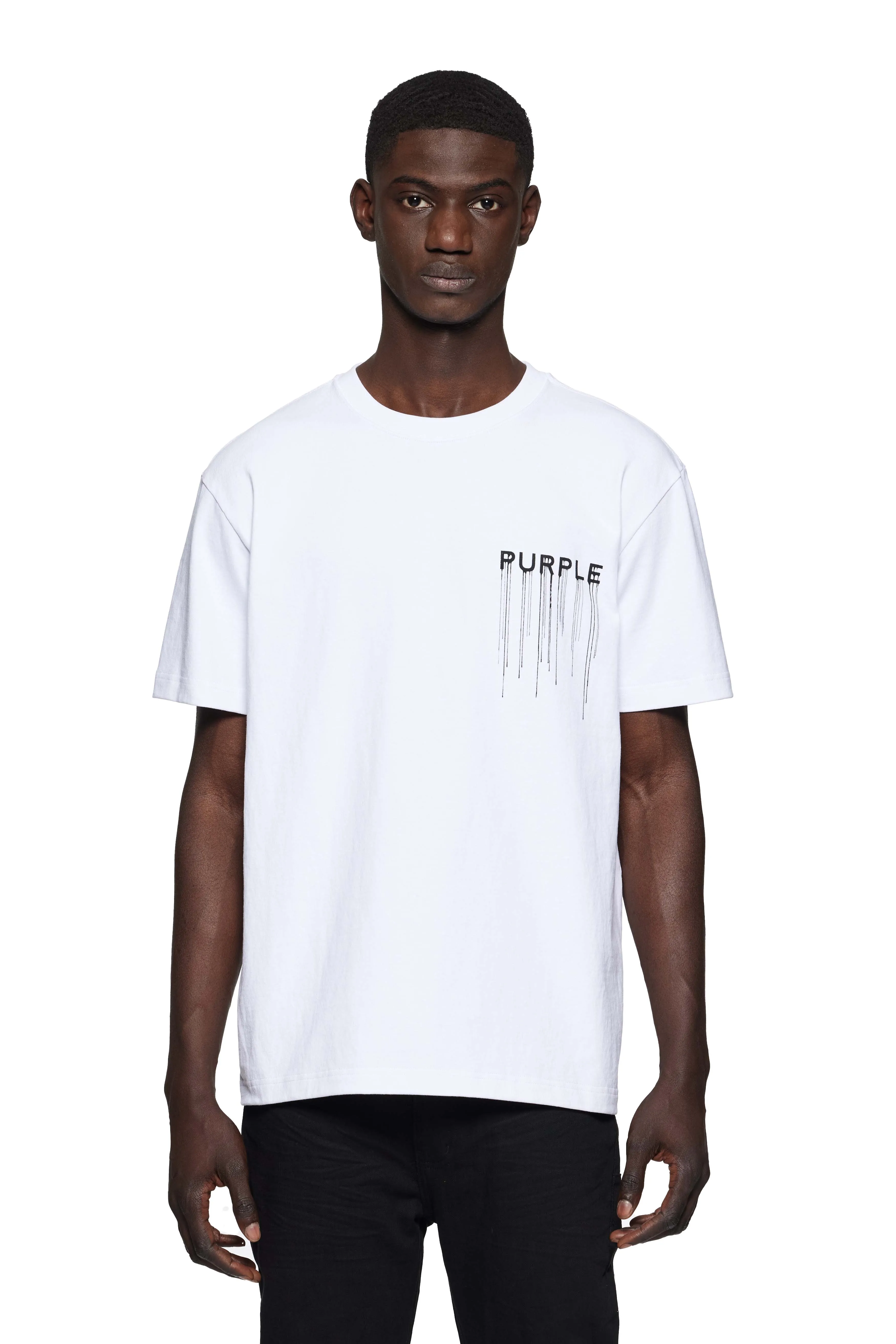 Wordmark Drip Tee (White) - P117-HWWD125