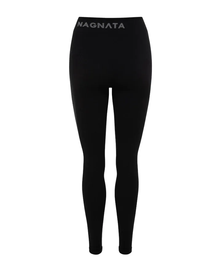 YANG RIB LEGGING - BLACK/BLACK