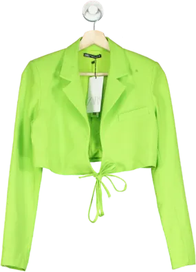Zara Green Cropped Blazer XS